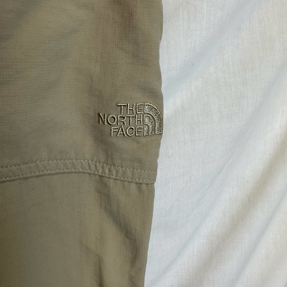 The North‎ Face Hiking Long Pants Women’s 8 (32x32) Khaki Nylon Camping Pull on - Picture 4 of 9